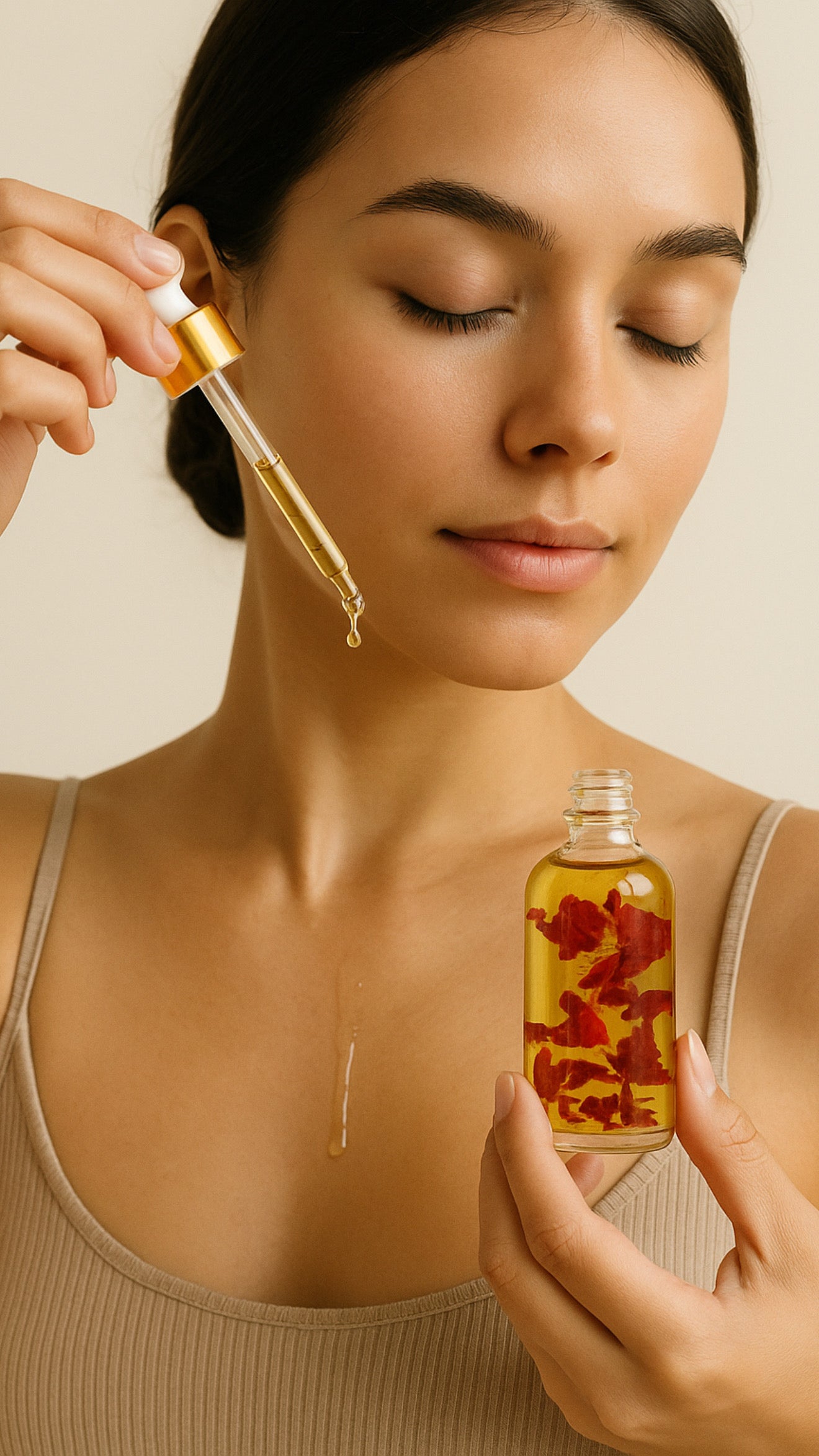 Floral Vital Oil Infusion 2 oz- floral Botanical Oil Artisanal Cosmeceutical • Made in USA • by LandinTulips