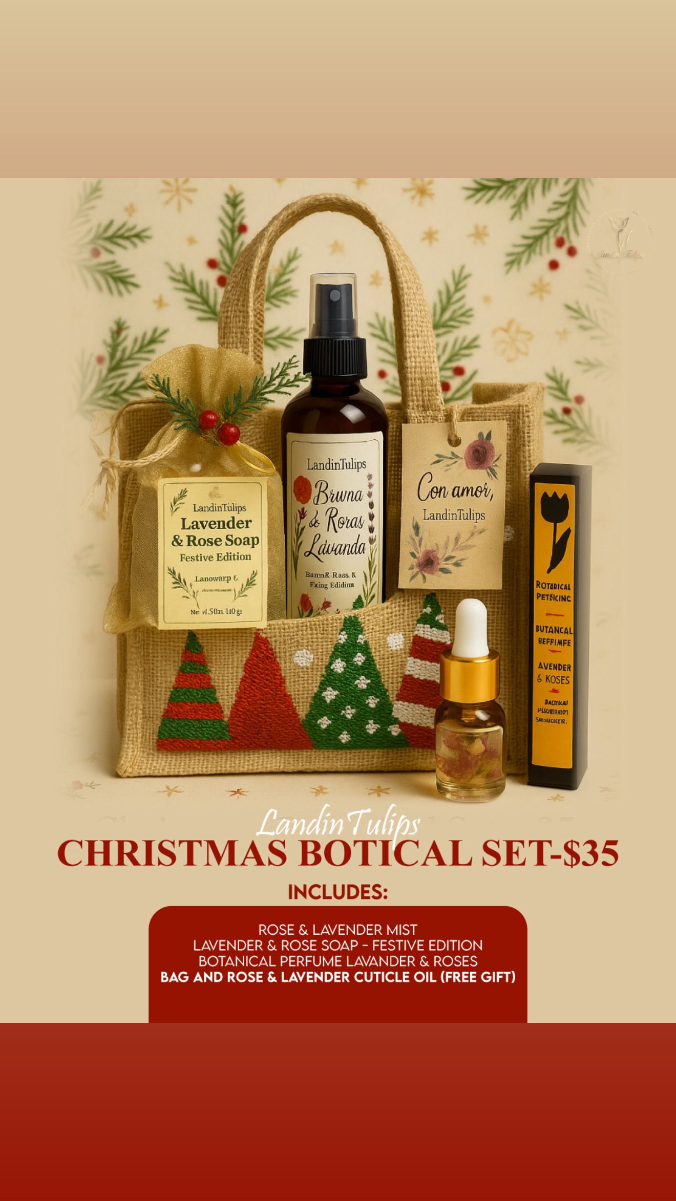 SET # 2 CHRISTMAS BOTANICAL SET