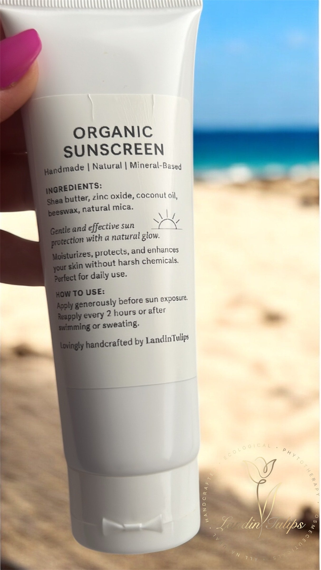 LandinTulips Organic Sunblock – Natural Defense with a Healthy Glow